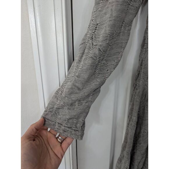 Cut Loose Midi Dress women's size XL gray textured long sleeve lagenlook USA - Picture 4 of 7